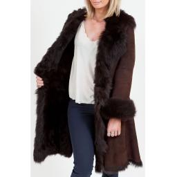 Womens Brown Toscana Coat - Solis