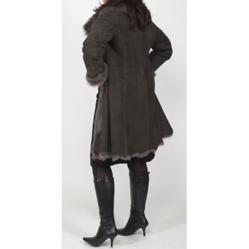 Womens Grey Toscana Coat - Solis