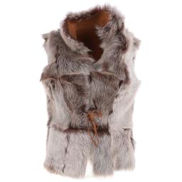 Womens Tan Toscana Sheepskin Gilet - Reversible