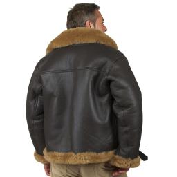 Men's Sheepskin Flying Jacket - WWII Airforce Pilot - Comfort Fit